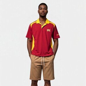 USC TROJANS Men's XL X-Large embroidered Polo shirt